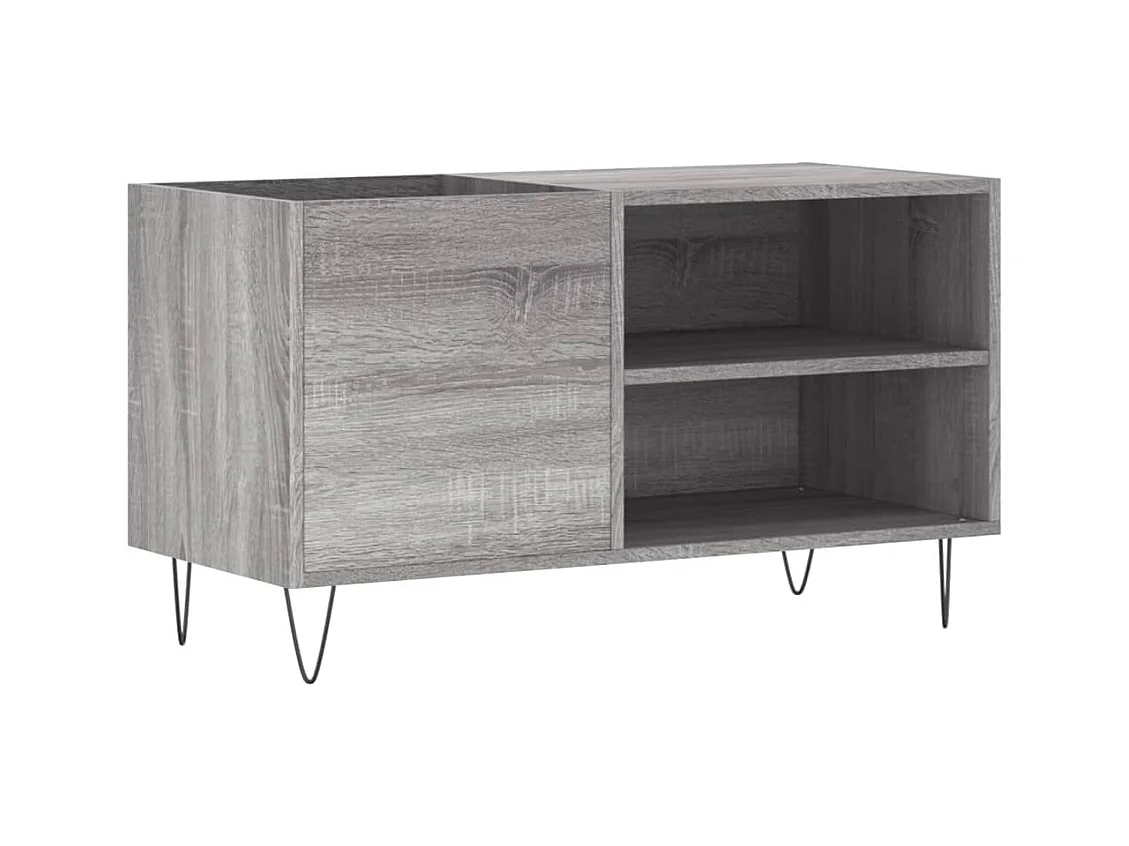 Armoire à disques sonoma gris 85x38x48 cm bois d'ingénierie