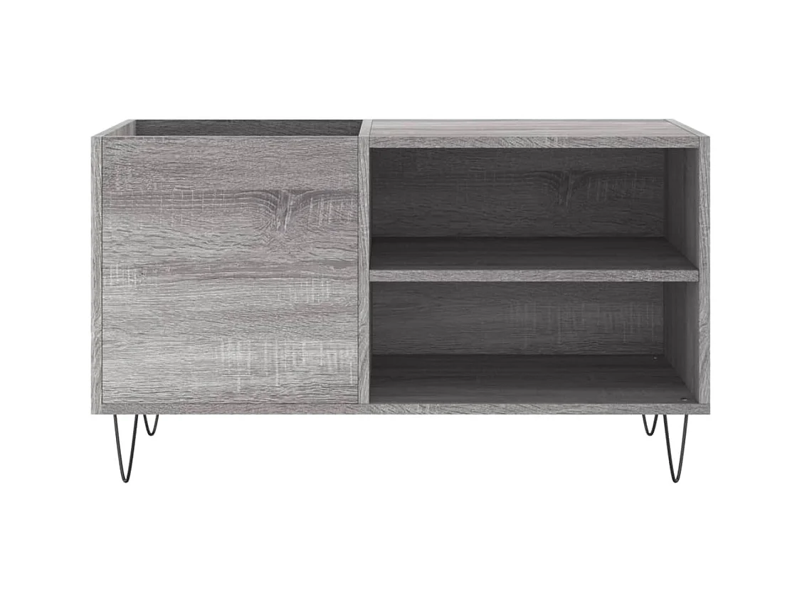 Armoire à disques sonoma gris 85x38x48 cm bois d'ingénierie