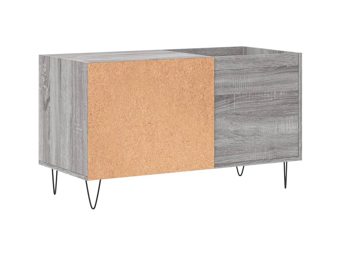 Armoire à disques sonoma gris 85x38x48 cm bois d'ingénierie