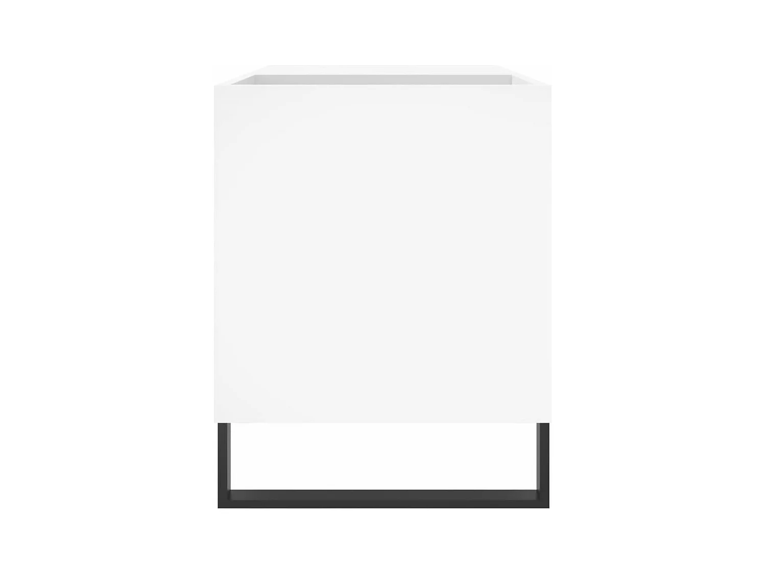 Armoire à disques blanc 85x38x48 cm bois d'ingénierie