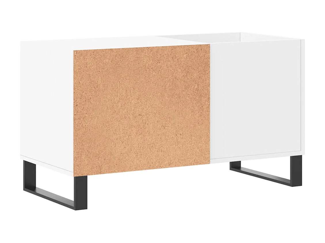 Armoire à disques blanc 85x38x48 cm bois d'ingénierie
