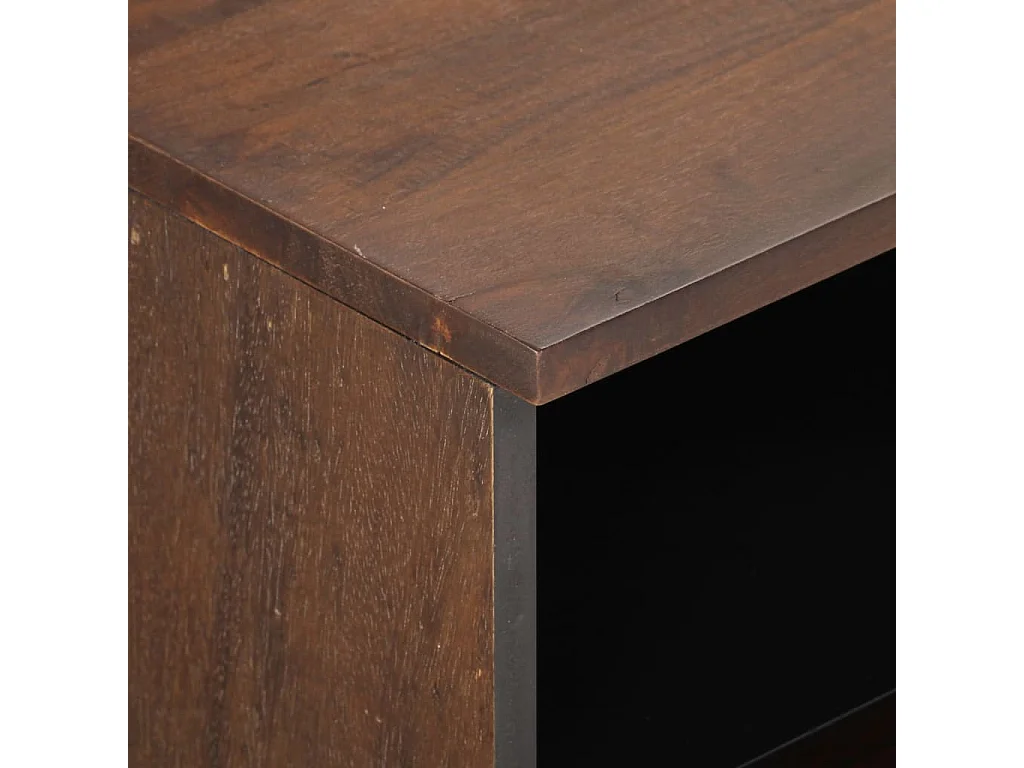Mobile TV marrone 70x34x46 cm in legno massello di mango