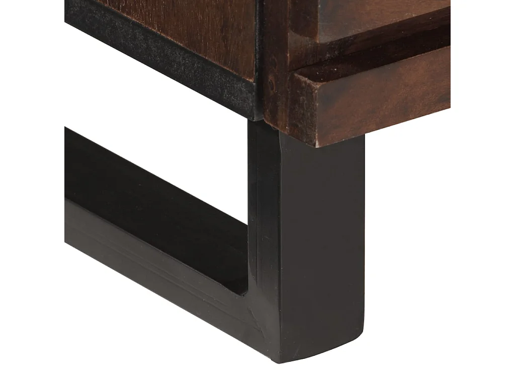 Mobile TV marrone 70x34x46 cm in legno massello di mango