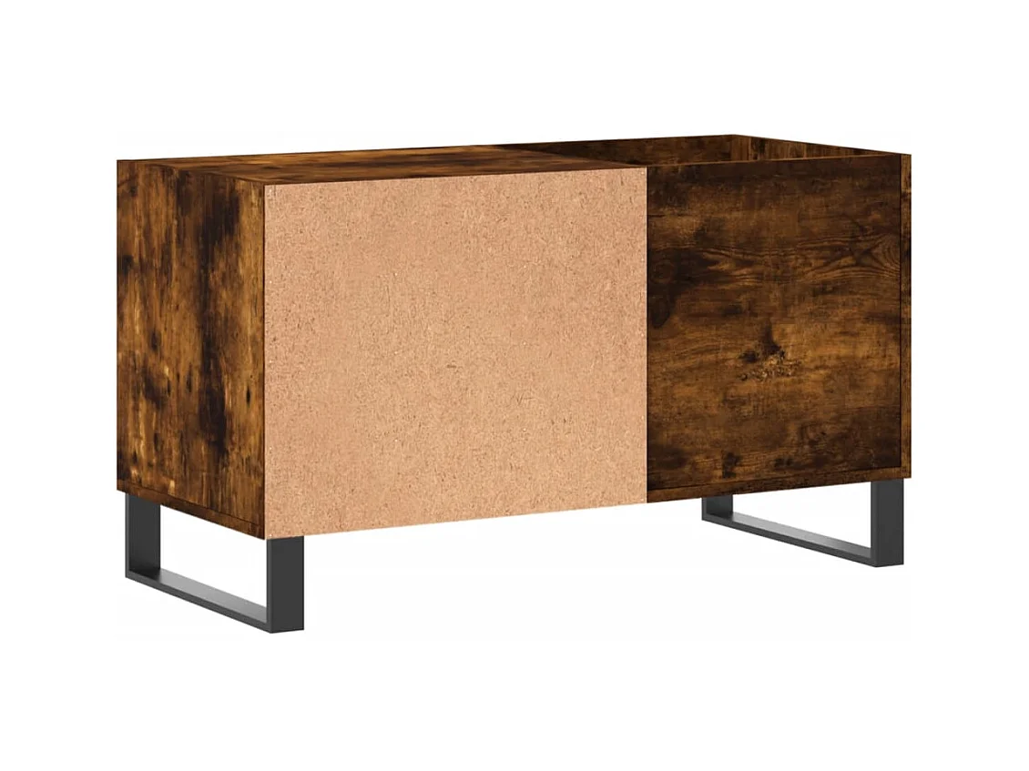 Mobile per dischi in rovere affumicato 85x38x48 cm in multistrato
