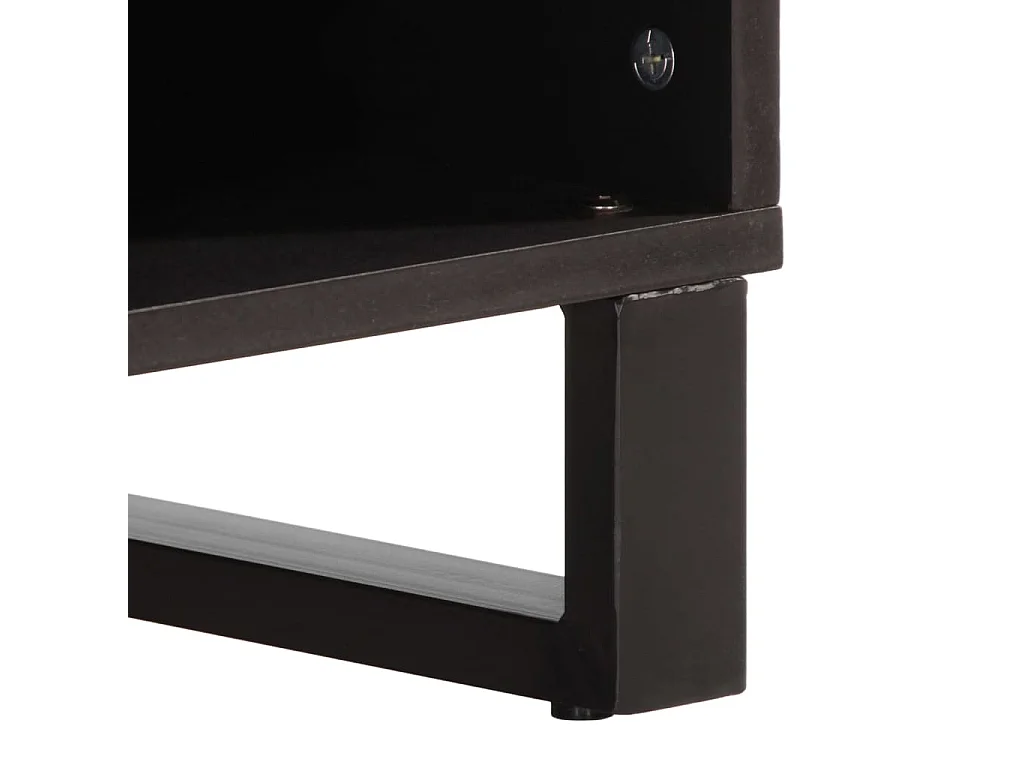 Meuble TV 100x34x46 cm bois massif de manguier brut