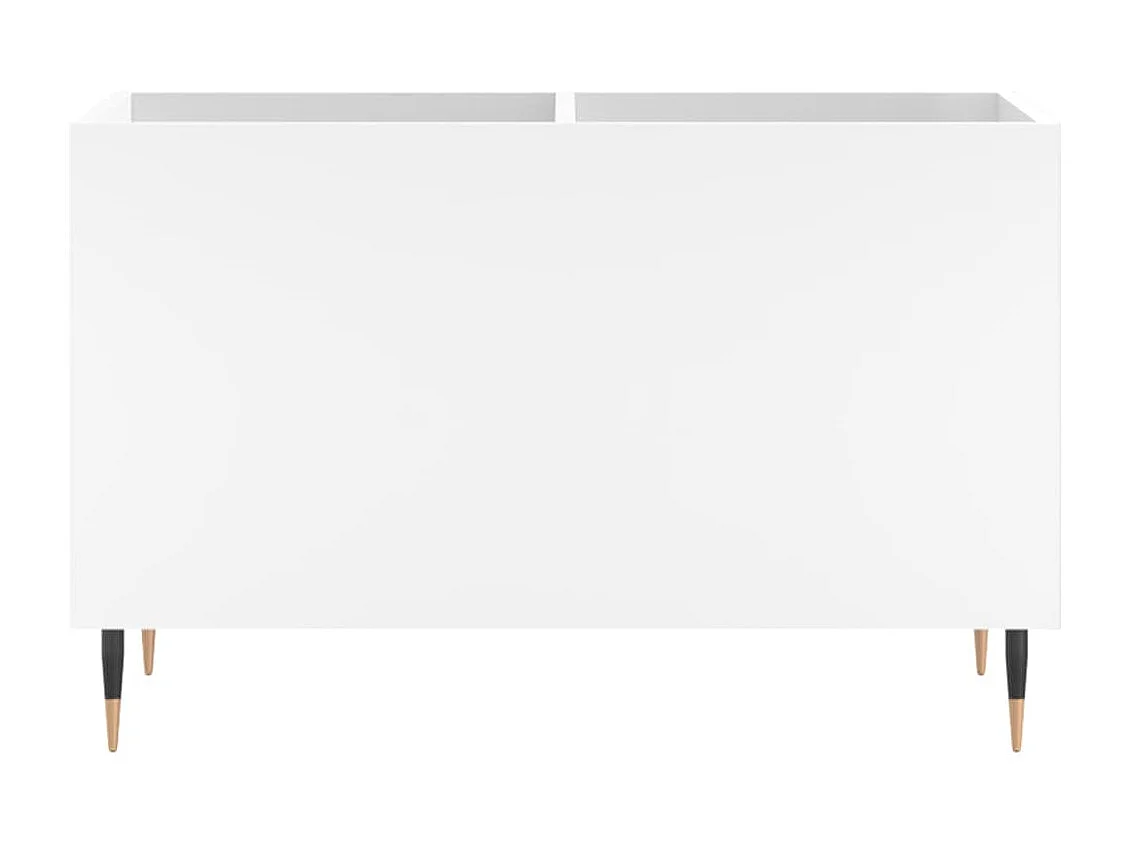 Witte platenkast 74,5x38x48 cm samengesteld hout