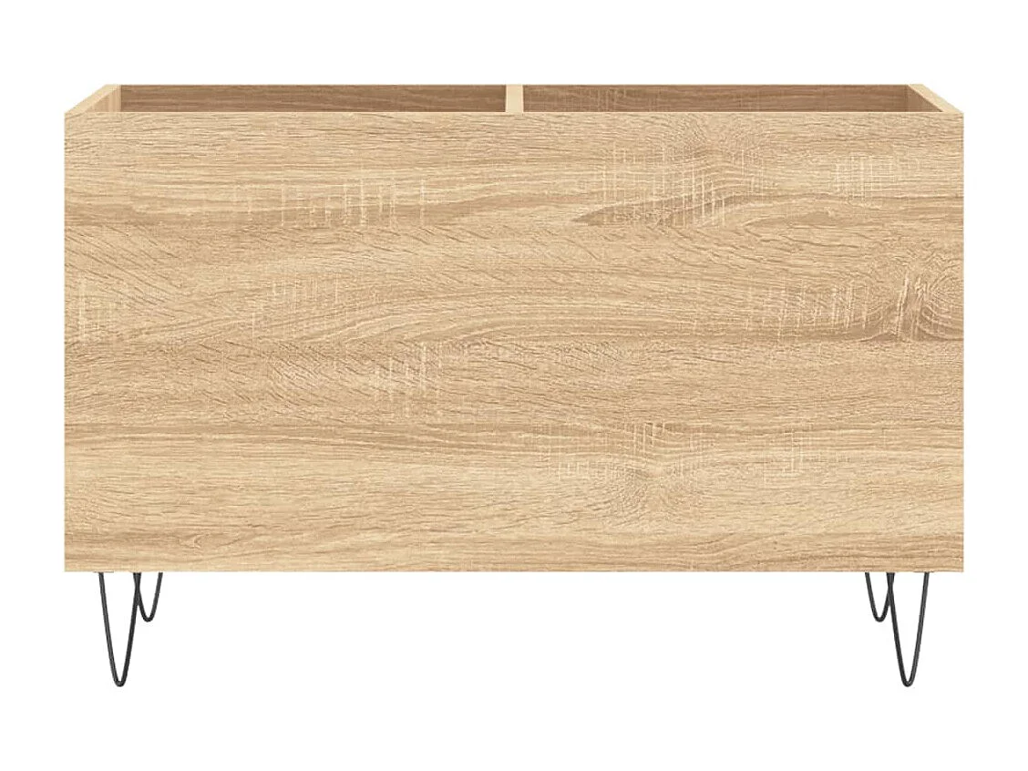 Mobile per dischi in rovere Sonoma 74,5x38x48 cm in multistrato