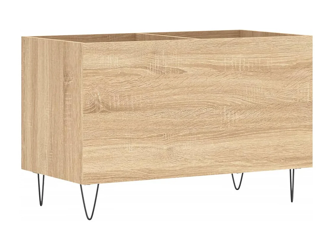 Mobile per dischi in rovere Sonoma 74,5x38x48 cm in multistrato