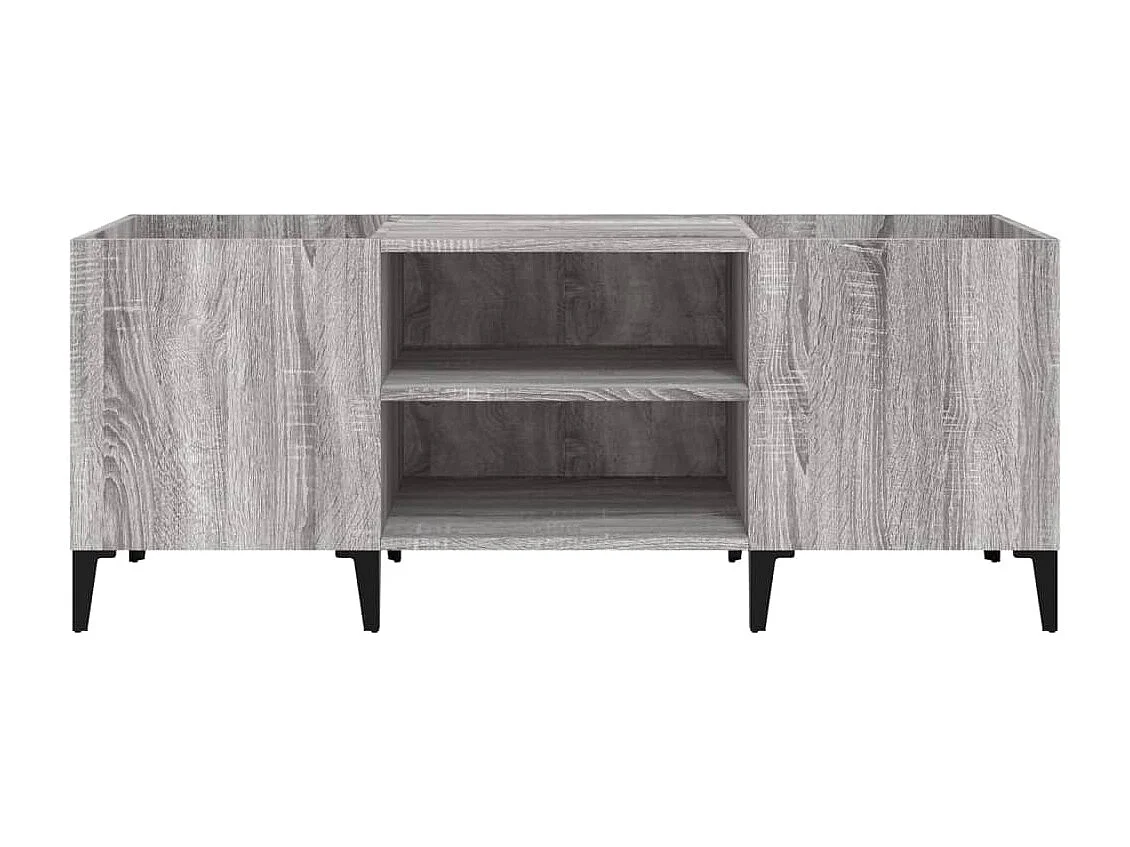 Armoire à disques sonoma gris 121x38x48 cm bois d'ingénierie