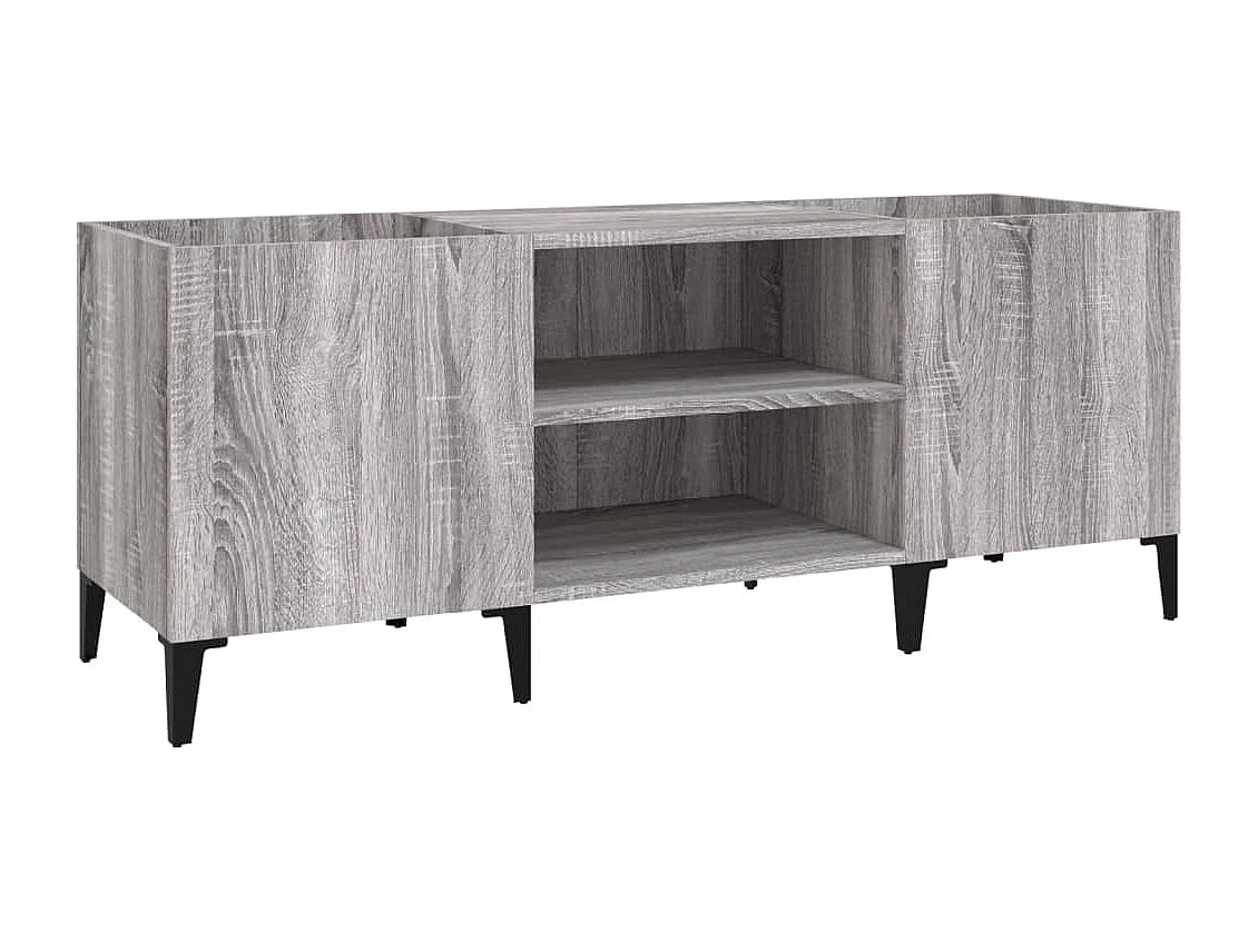 Armoire à disques sonoma gris 121x38x48 cm bois d'ingénierie