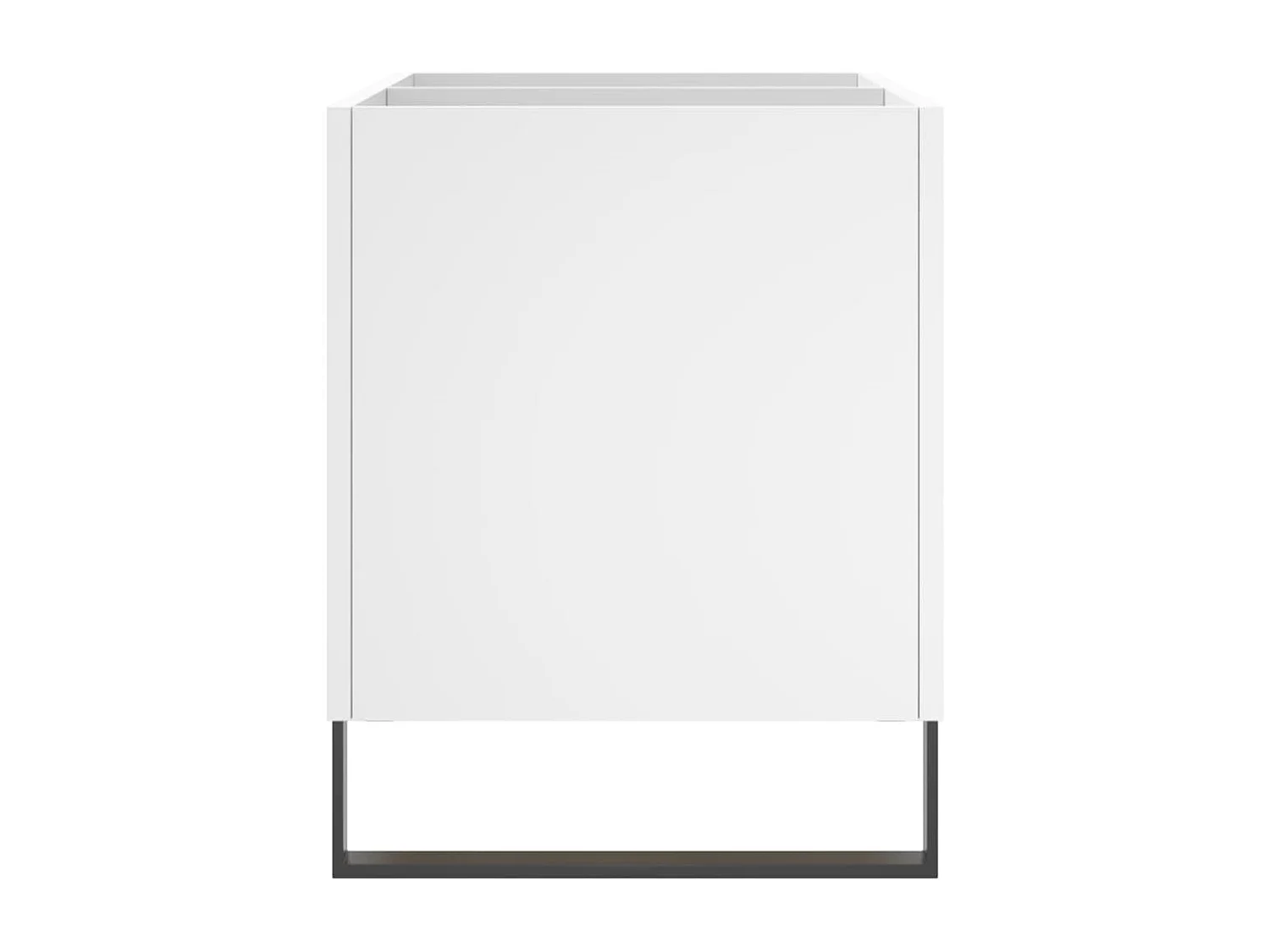 Mobile per dischi bianco 74,5x38x48 cm in derivati del legno