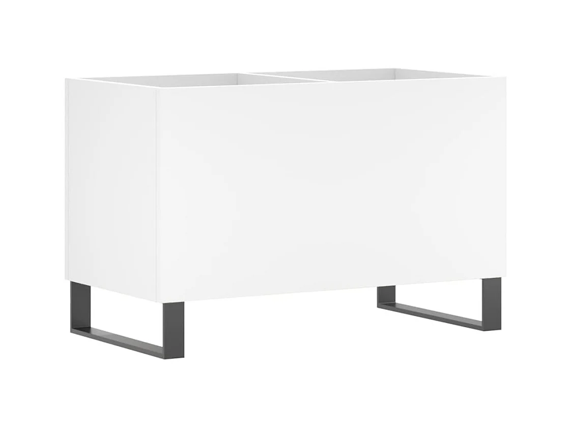 Armoire à disques blanc 74,5x38x48 cm bois d'ingénierie