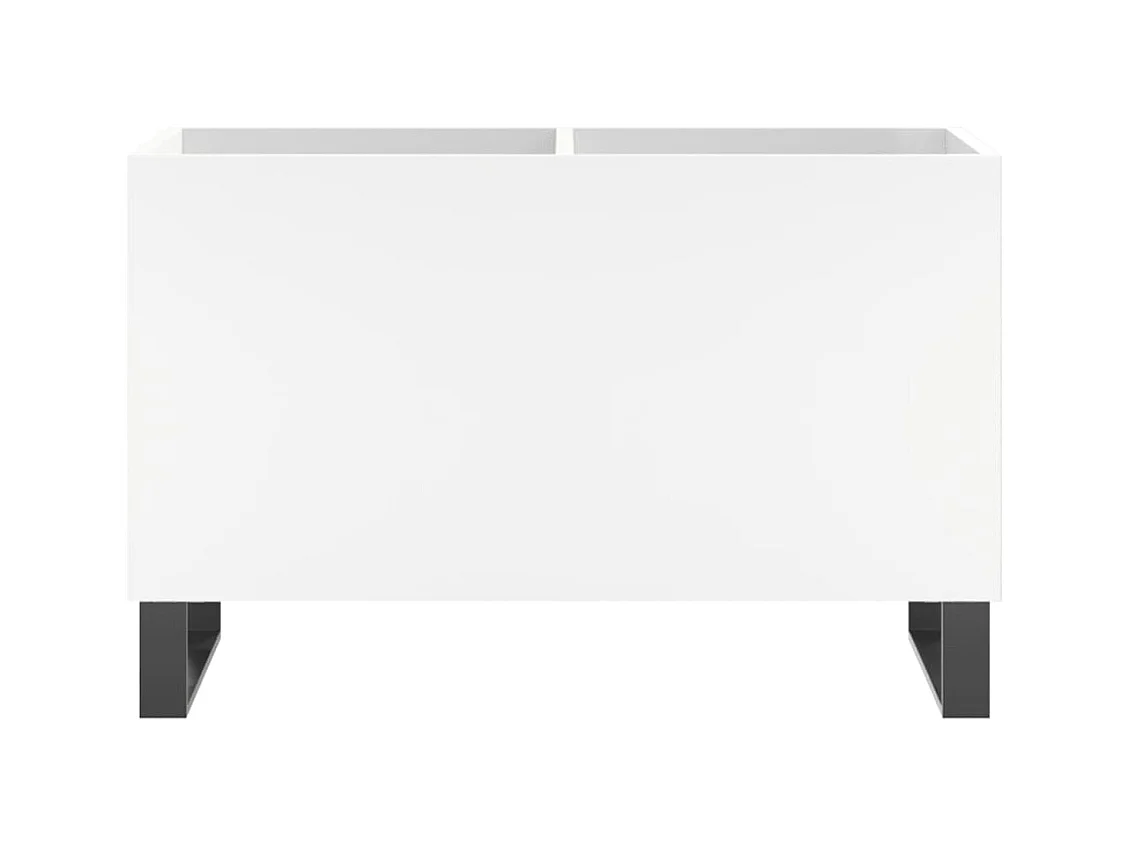 Armoire à disques blanc 74,5x38x48 cm bois d'ingénierie