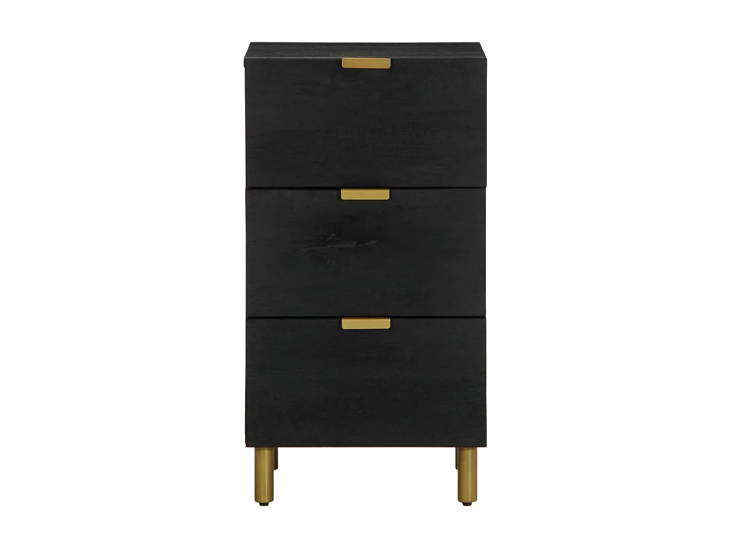 Buffet noir 40x33x75 cm bois d'ingénierie