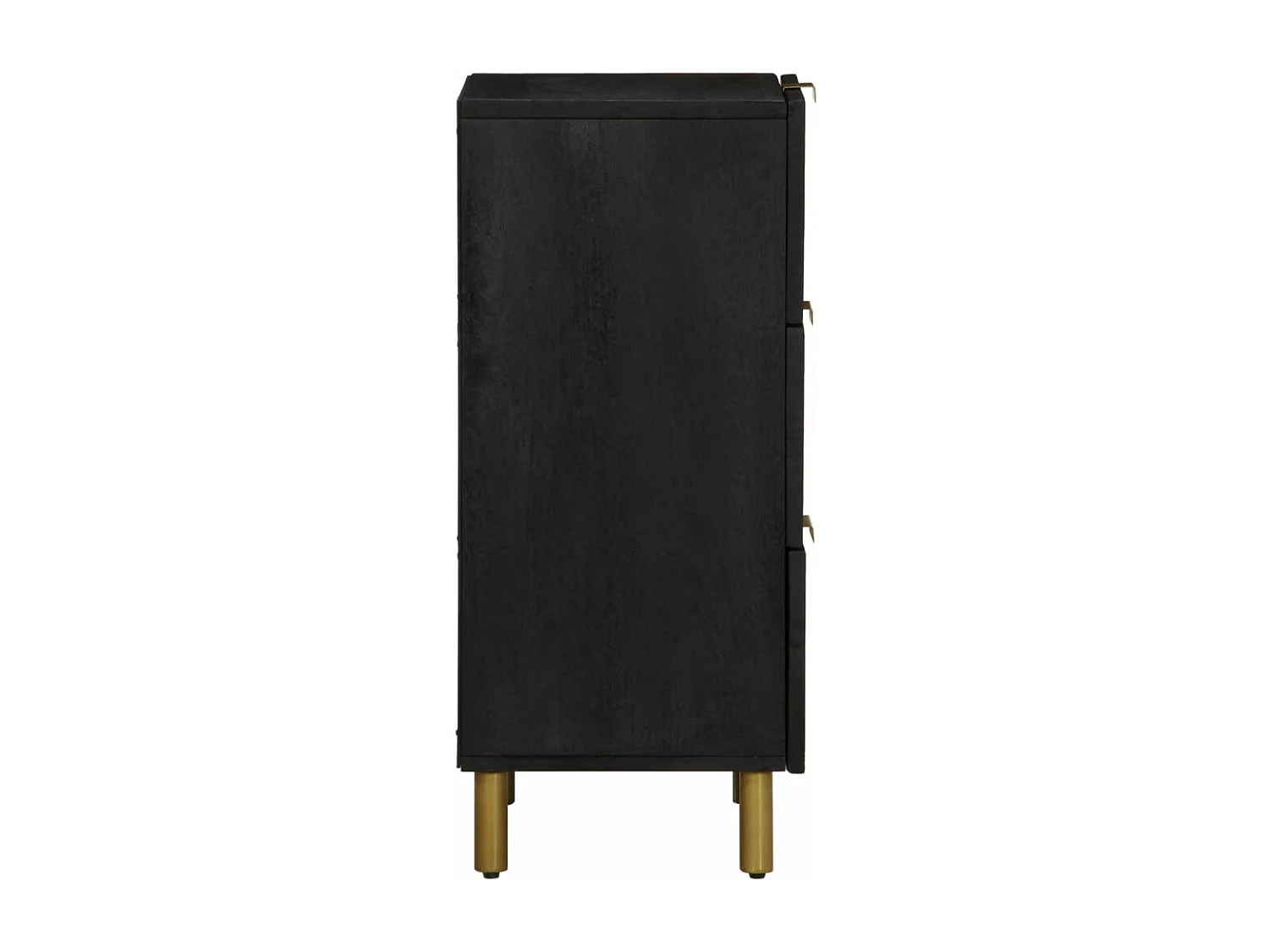 Buffet noir 40x33x75 cm bois d'ingénierie