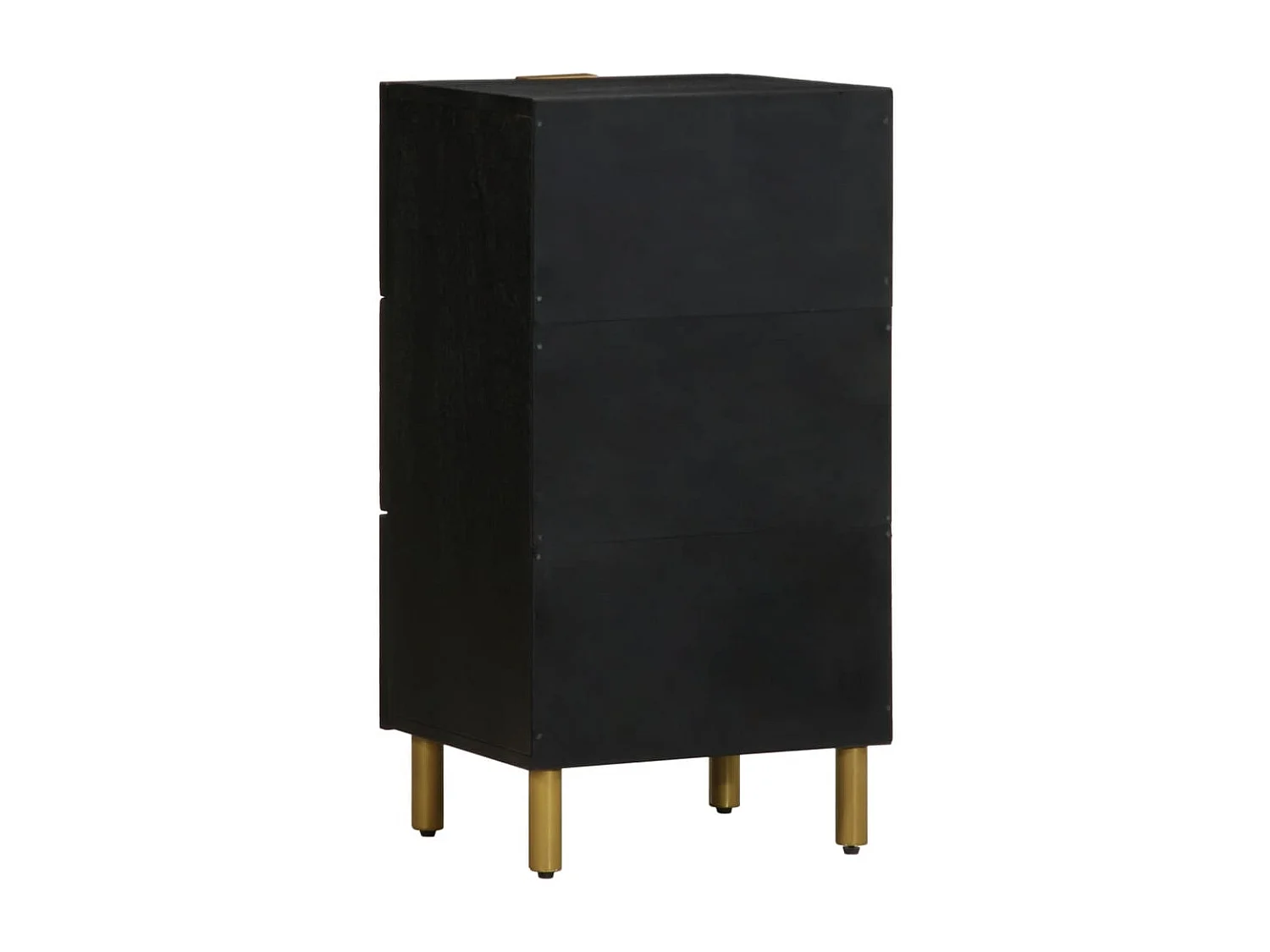 Buffet noir 40x33x75 cm bois d'ingénierie