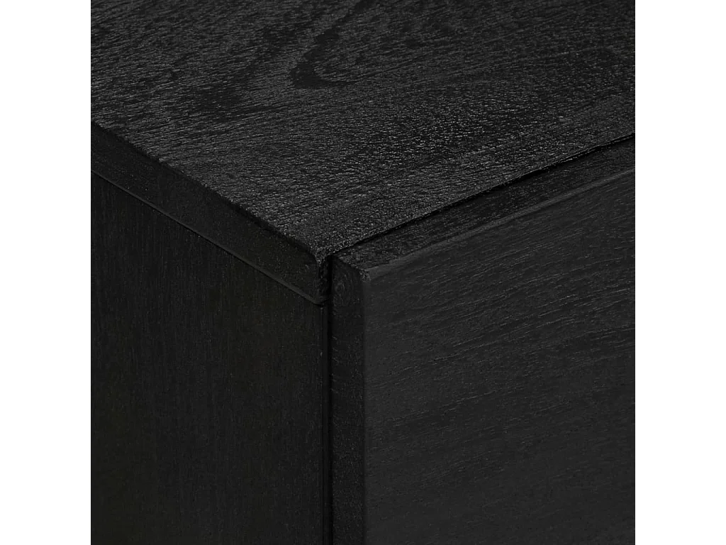 Buffet noir 40x33x75 cm bois d'ingénierie