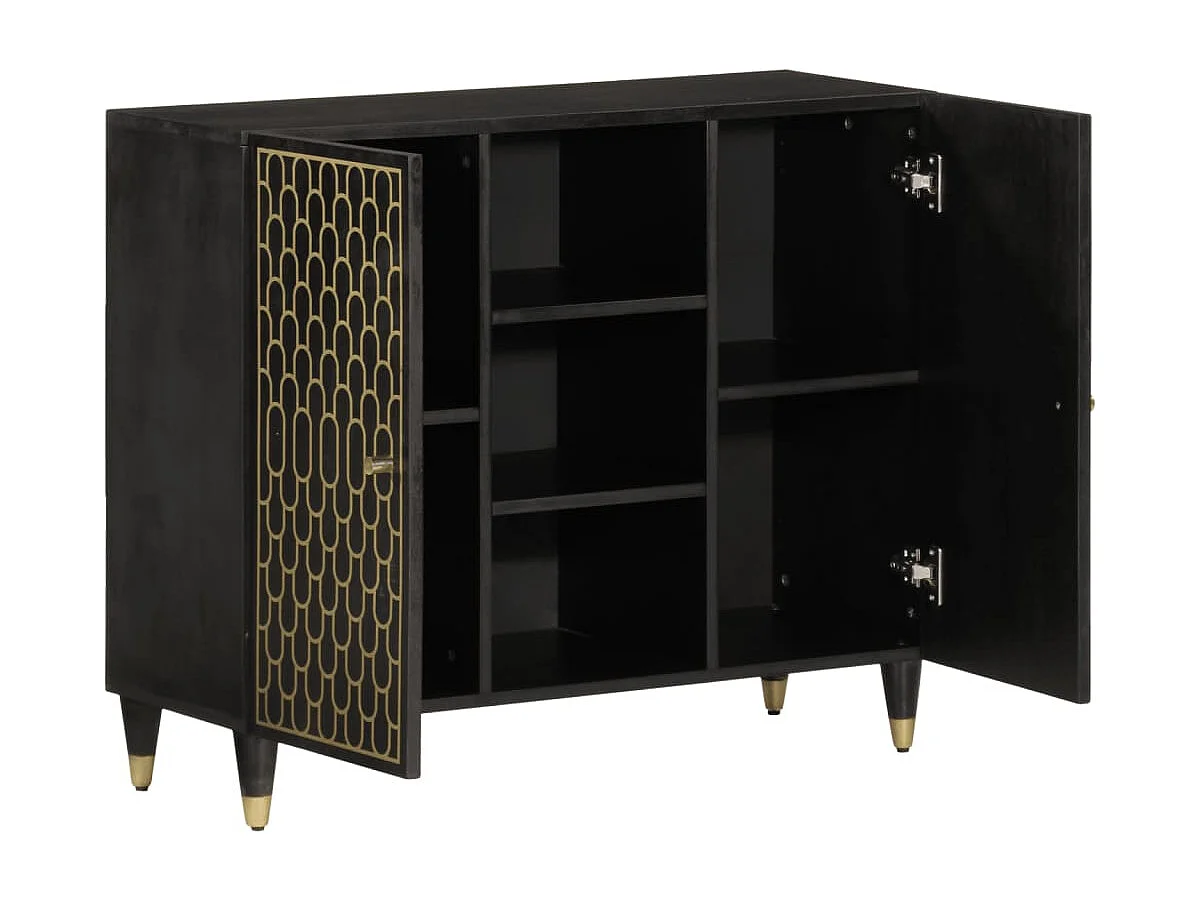 Armoire latérale 90x33x75 cm bois massif de manguier