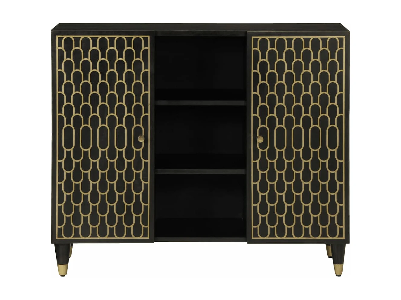 Armoire latérale 90x33x75 cm bois massif de manguier