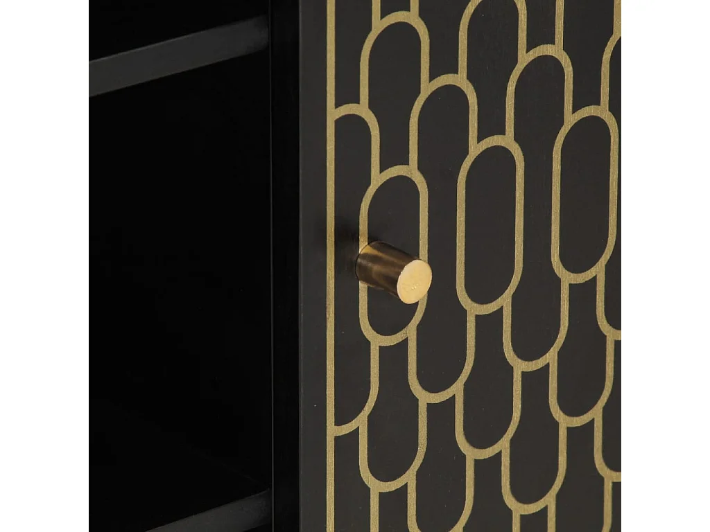 Armoire latérale 90x33x75 cm bois massif de manguier