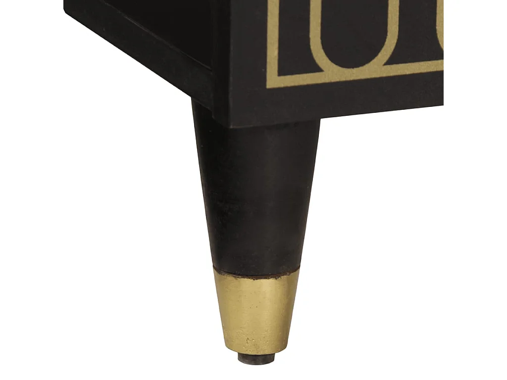 Armoire latérale 90x33x75 cm bois massif de manguier