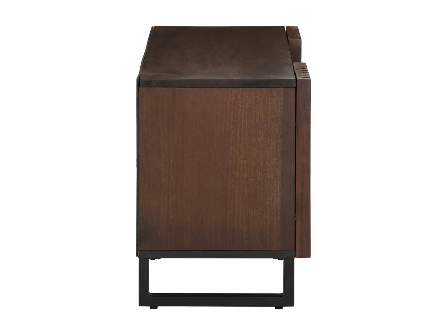 Meuble TV marron 100x34x46 cm bois massif manguier