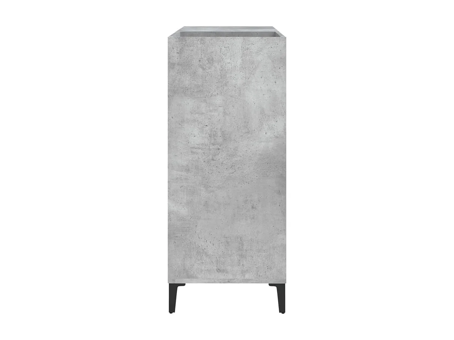Armoire à disques gris béton 84,5x38x89 cm bois d'ingénierie