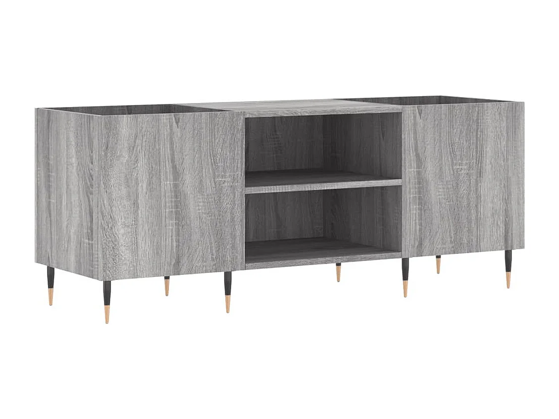 Armoire à disques sonoma gris 121x38x48 cm bois d'ingénierie