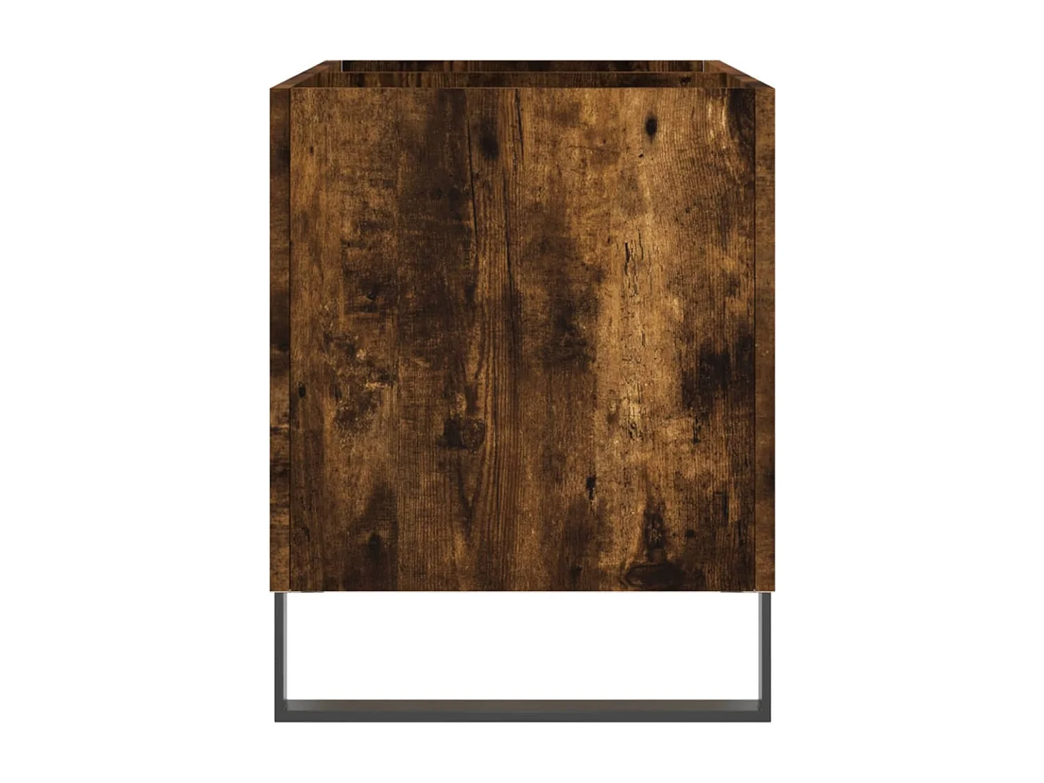 Armoire à disques chêne fumé 74,5x38x48 cm bois d'ingénierie