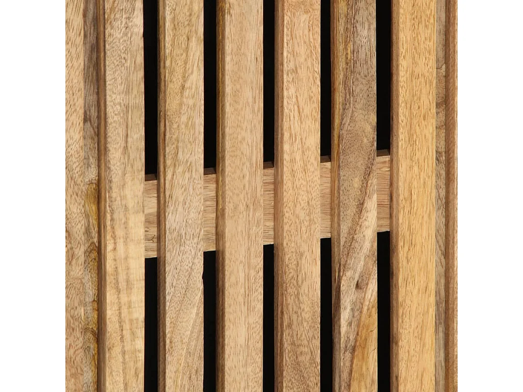 Hohes Sideboard 60x34x100 cm aus massivem rohem Mangoholz