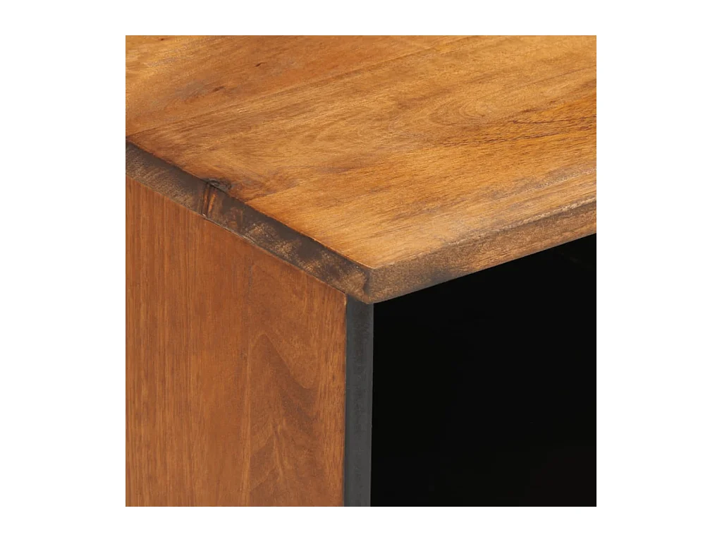 Meuble TV 100x33x46 cm bois massif de manguier