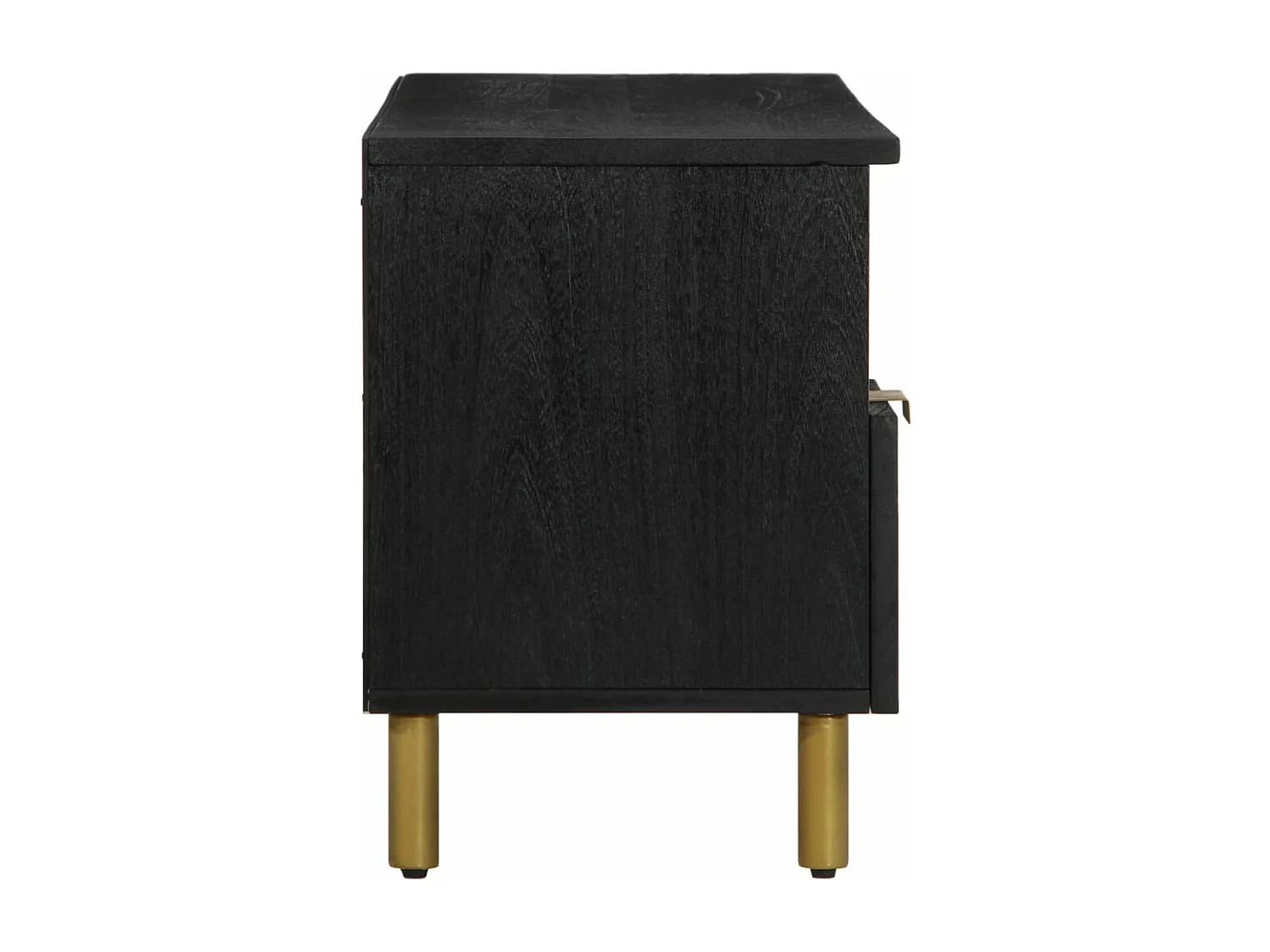 Meuble TV noir 100x33x46 cm bois d'ingénierie