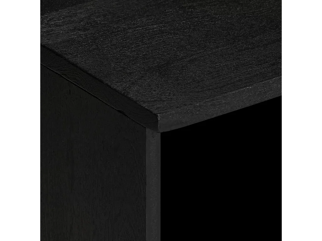 Meuble TV noir 100x33x46 cm bois d'ingénierie