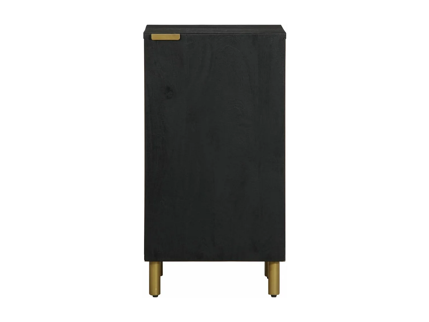 Aparador preto 40x33x75 cm madeira trabalhada