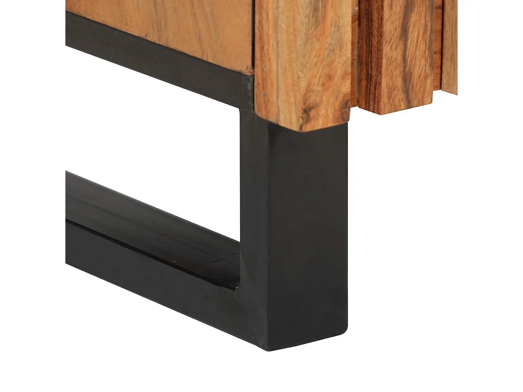 Credenza alta 40x34x110 cm in legno massello di acacia