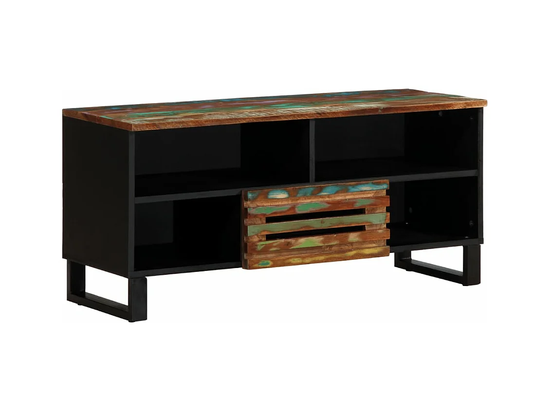 Meuble TV 100x34x46 cm bois d'acacia solide