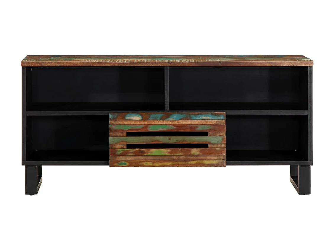 Meuble TV 100x34x46 cm bois d'acacia solide