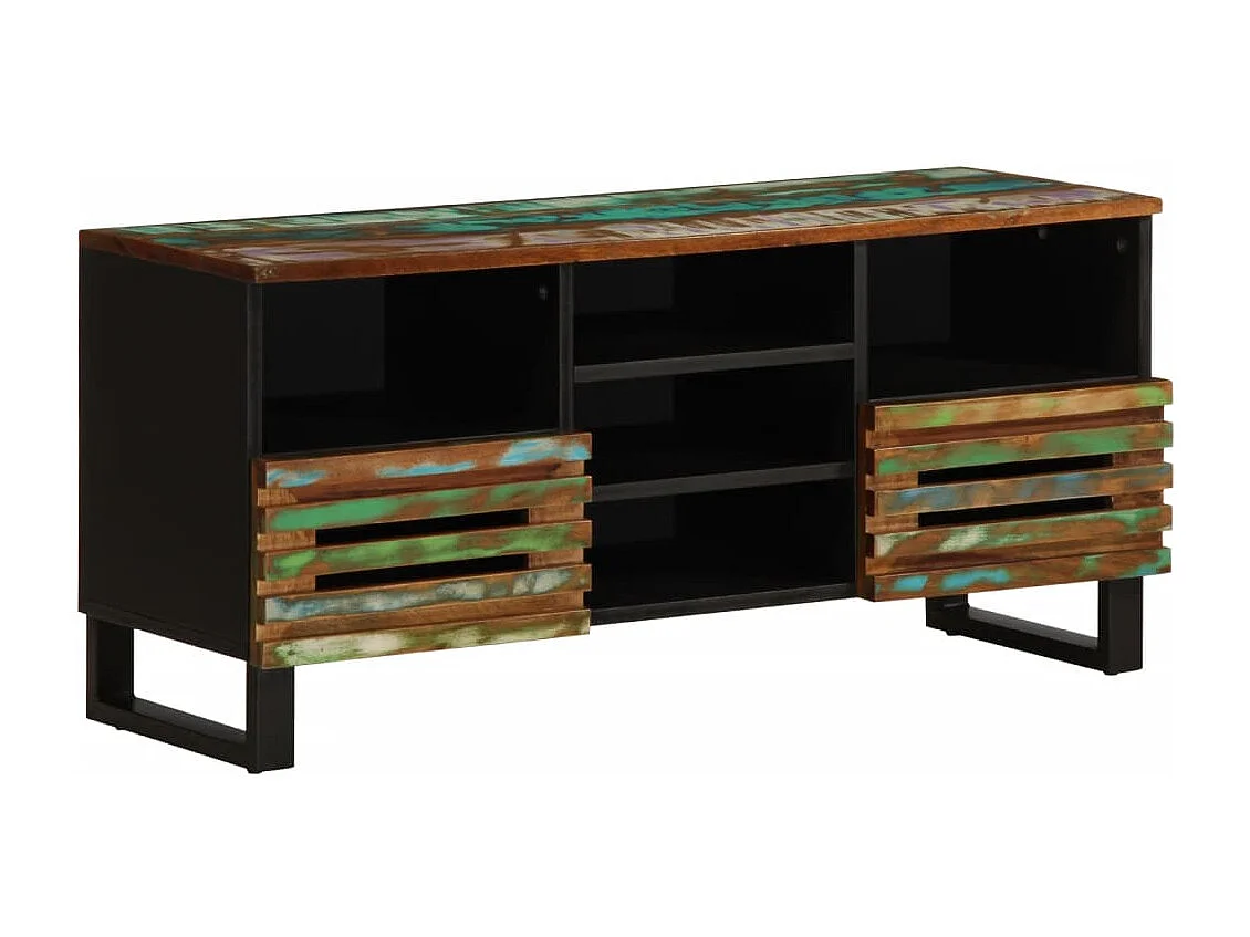 Meuble TV 100x34x46 cm bois d'acacia massif