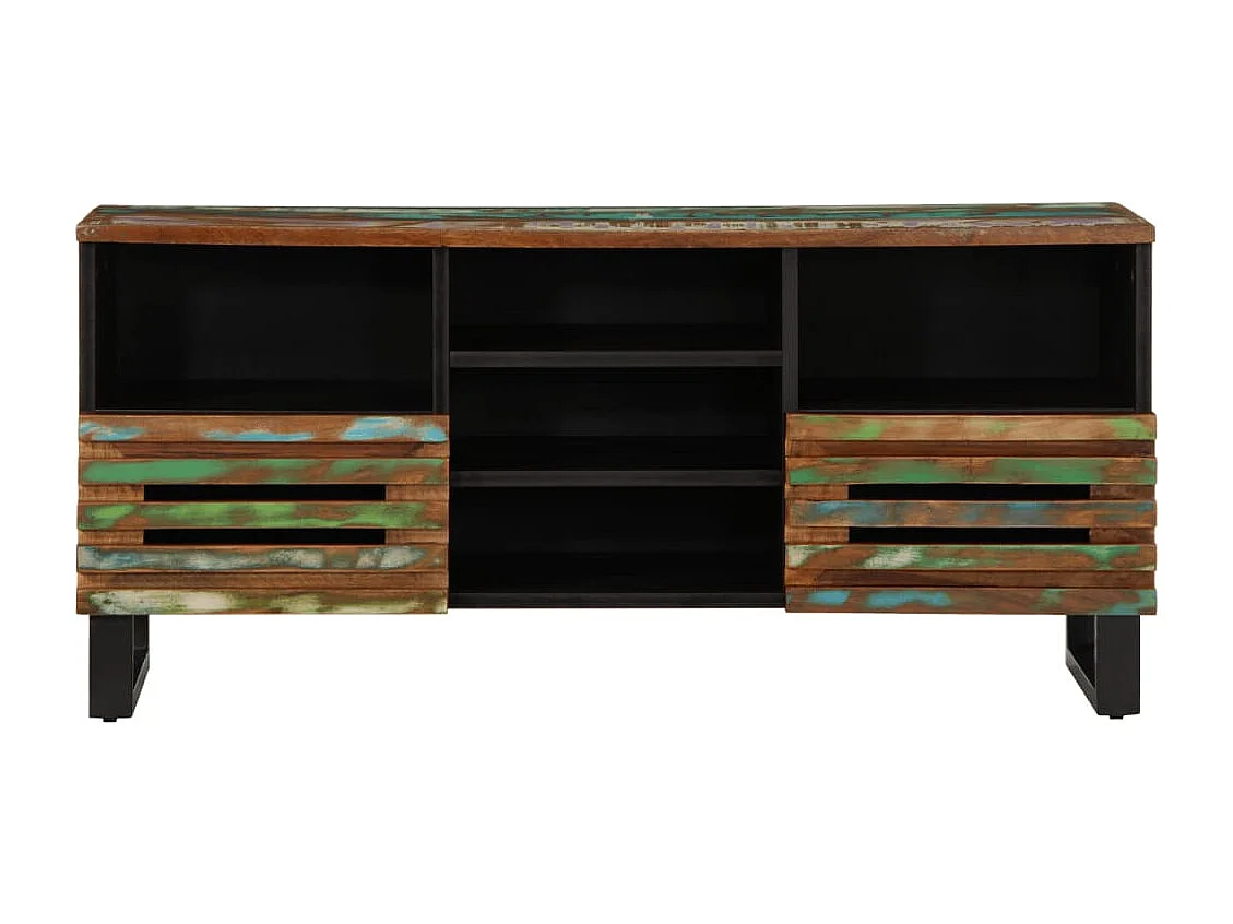 Meuble TV 100x34x46 cm bois d'acacia massif