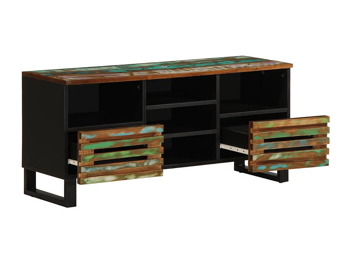 Meuble TV 100x34x46 cm bois d'acacia massif