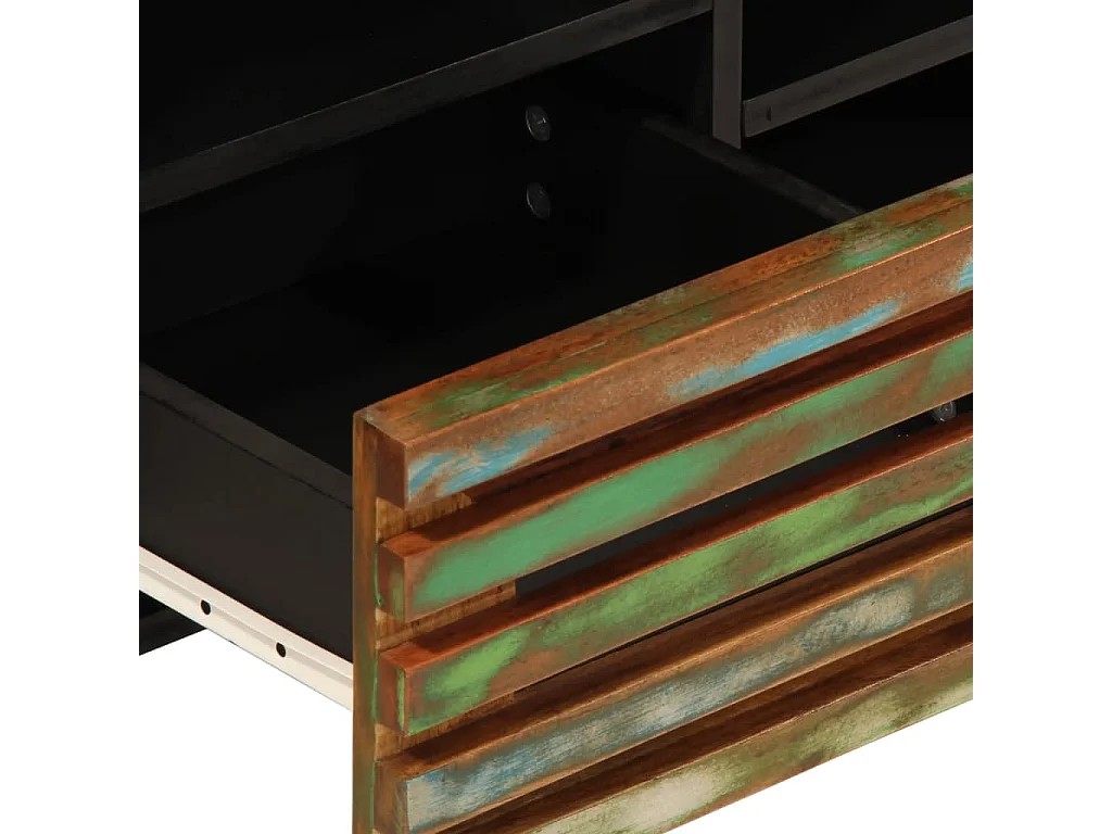 Meuble TV 100x34x46 cm bois d'acacia massif