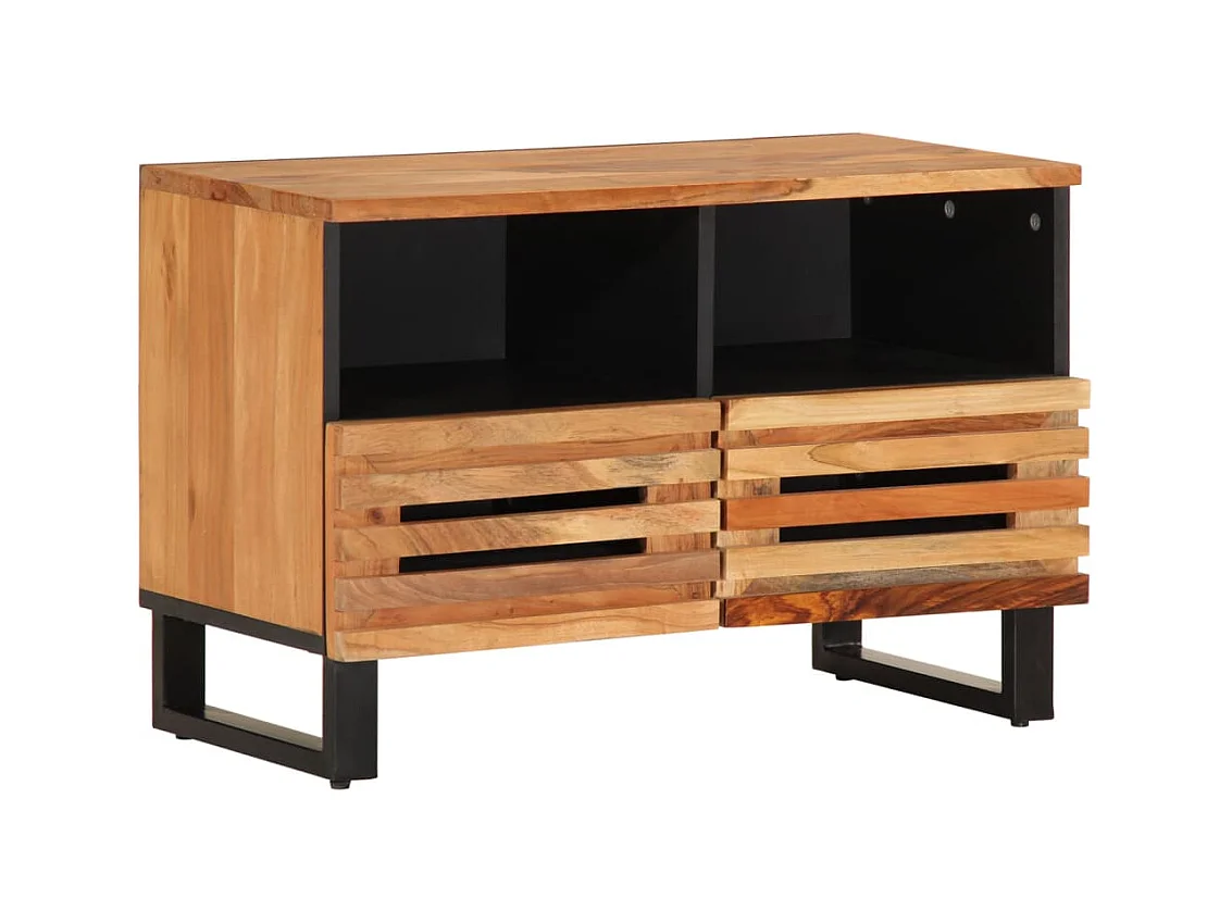 Mobile TV 70x34x46 cm in legno massello di acacia