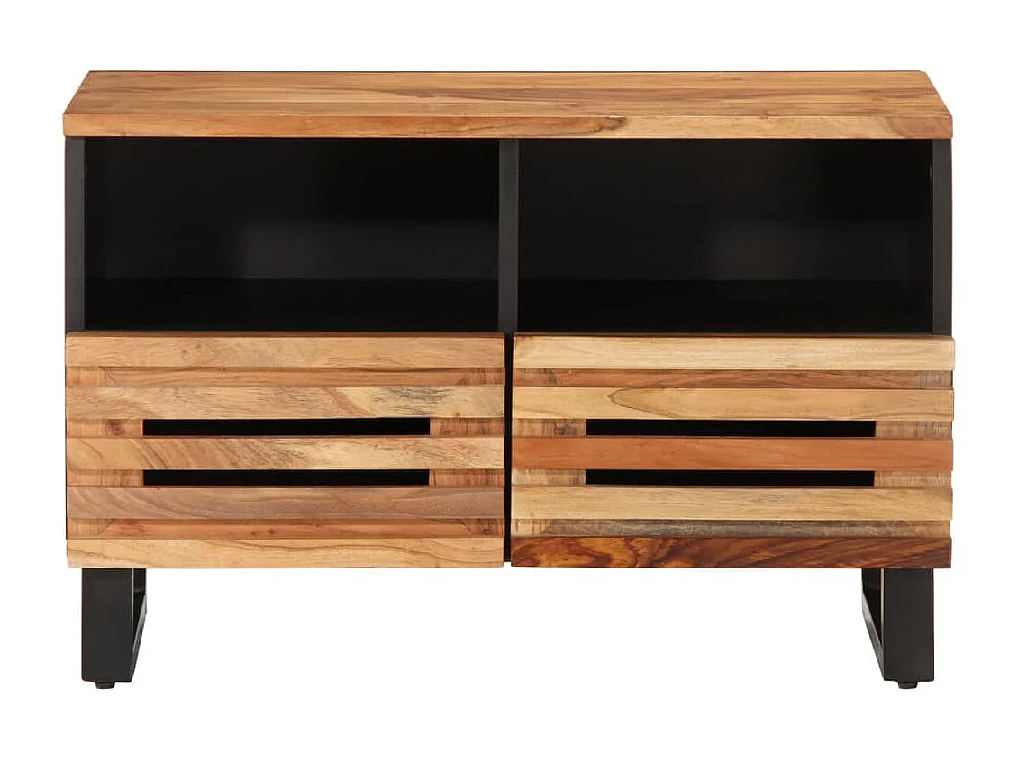 Meuble TV 70x34x46 cm bois d'acacia massif