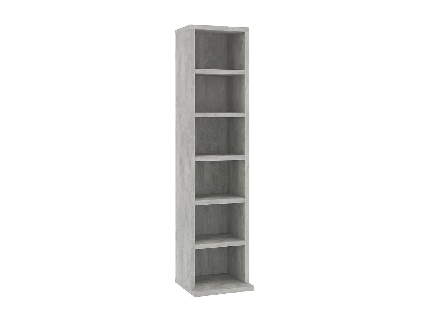 Armoire à CD Gris béton 21x20x88 cm Bois d'ingénierie