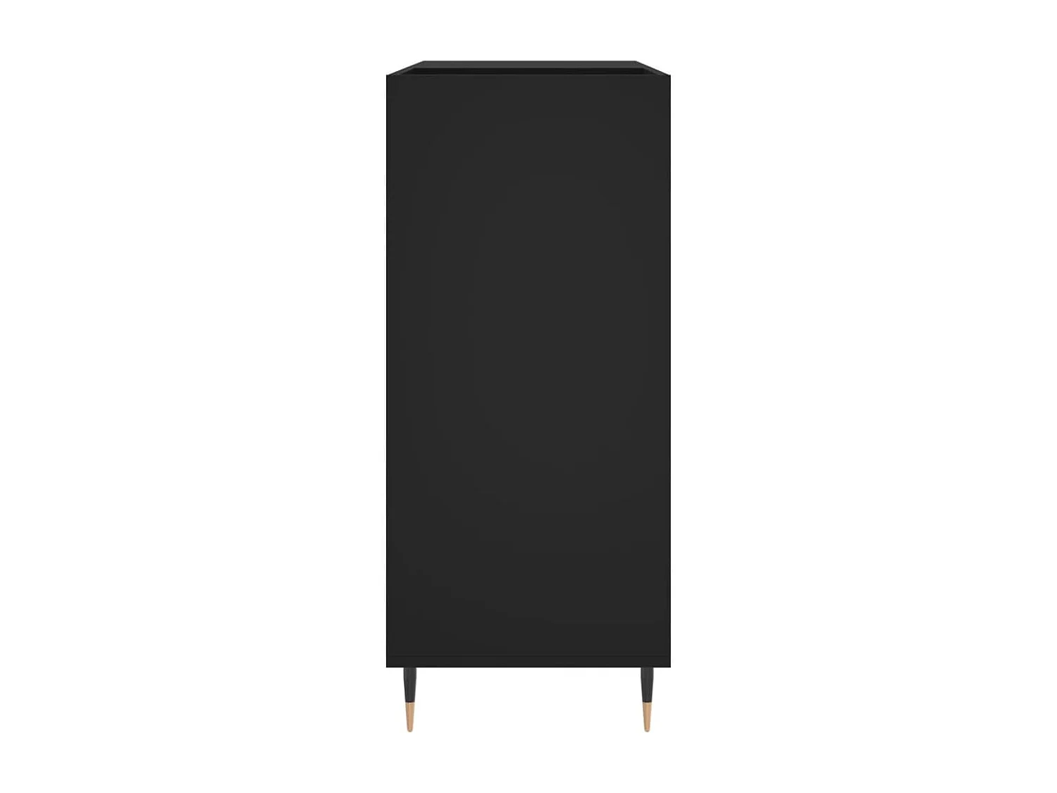 Armoire à disques noir 84,5x38x89 cm bois d'ingénierie