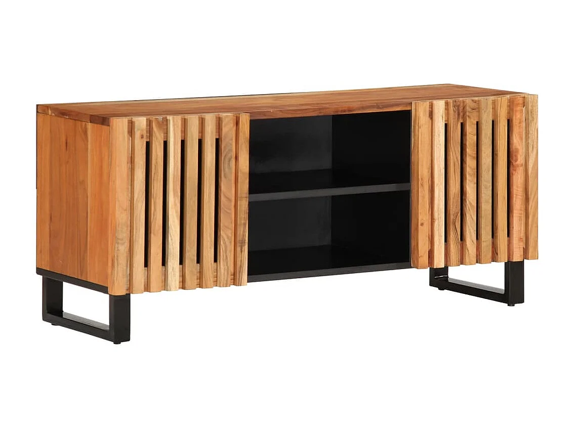 Meuble TV 105x34x46 cm bois d'acacia massif