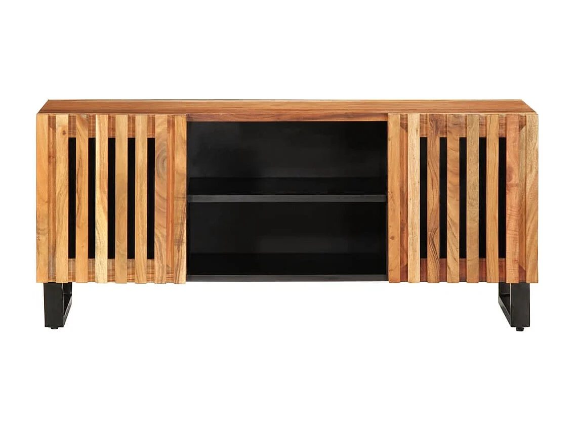 Meuble TV 105x34x46 cm bois d'acacia massif