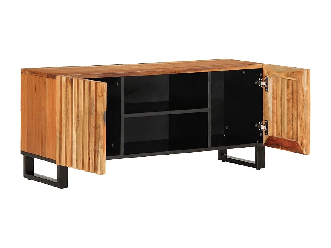 Meuble TV 105x34x46 cm bois d'acacia massif