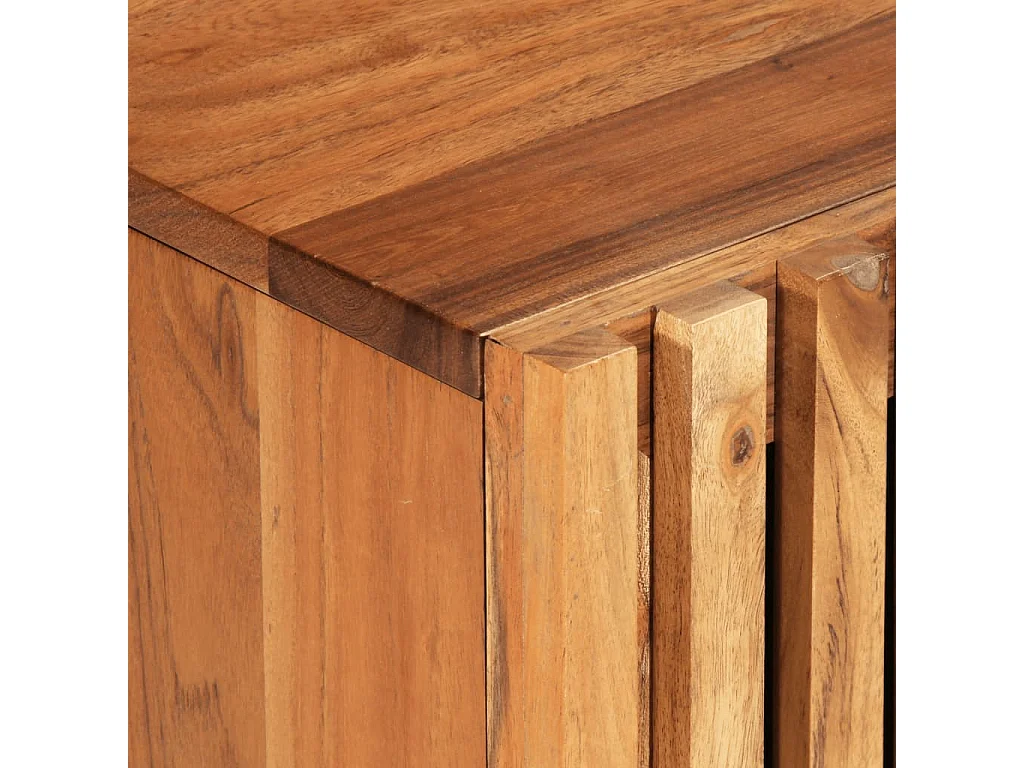 Meuble TV 105x34x46 cm bois d'acacia massif