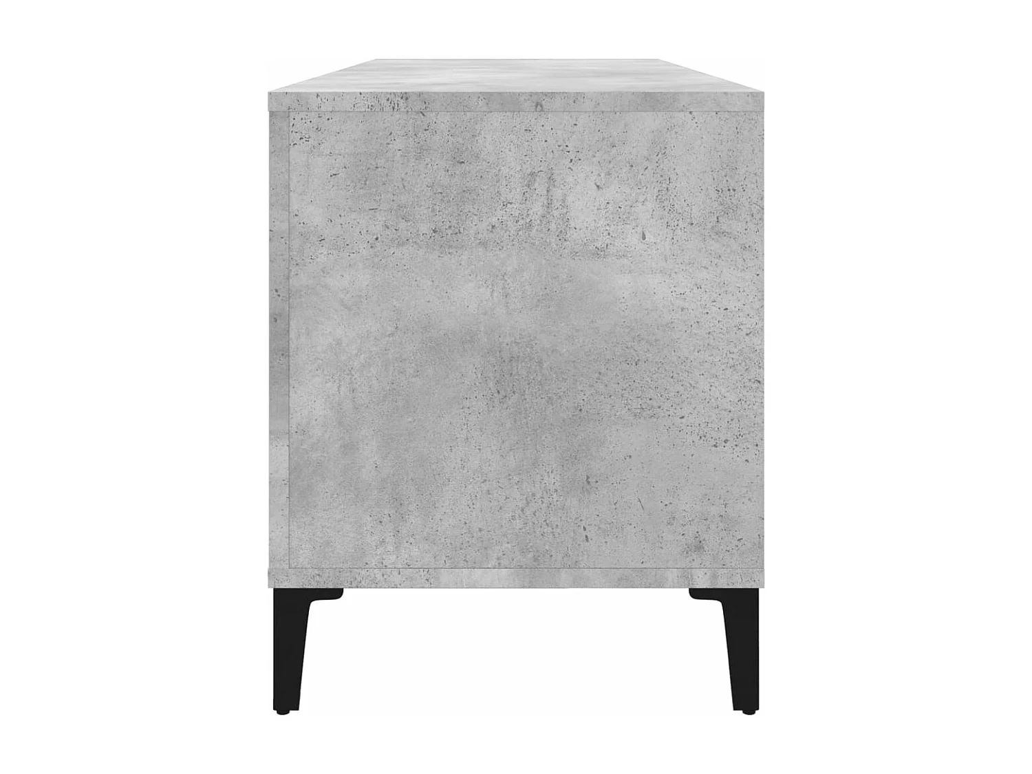 Armoire à disques gris béton 100x38x48 cm bois d'ingénierie